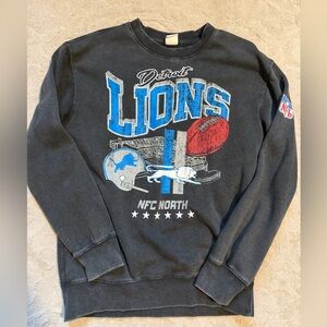 Detroit Lions Black pullover Sweatshirt